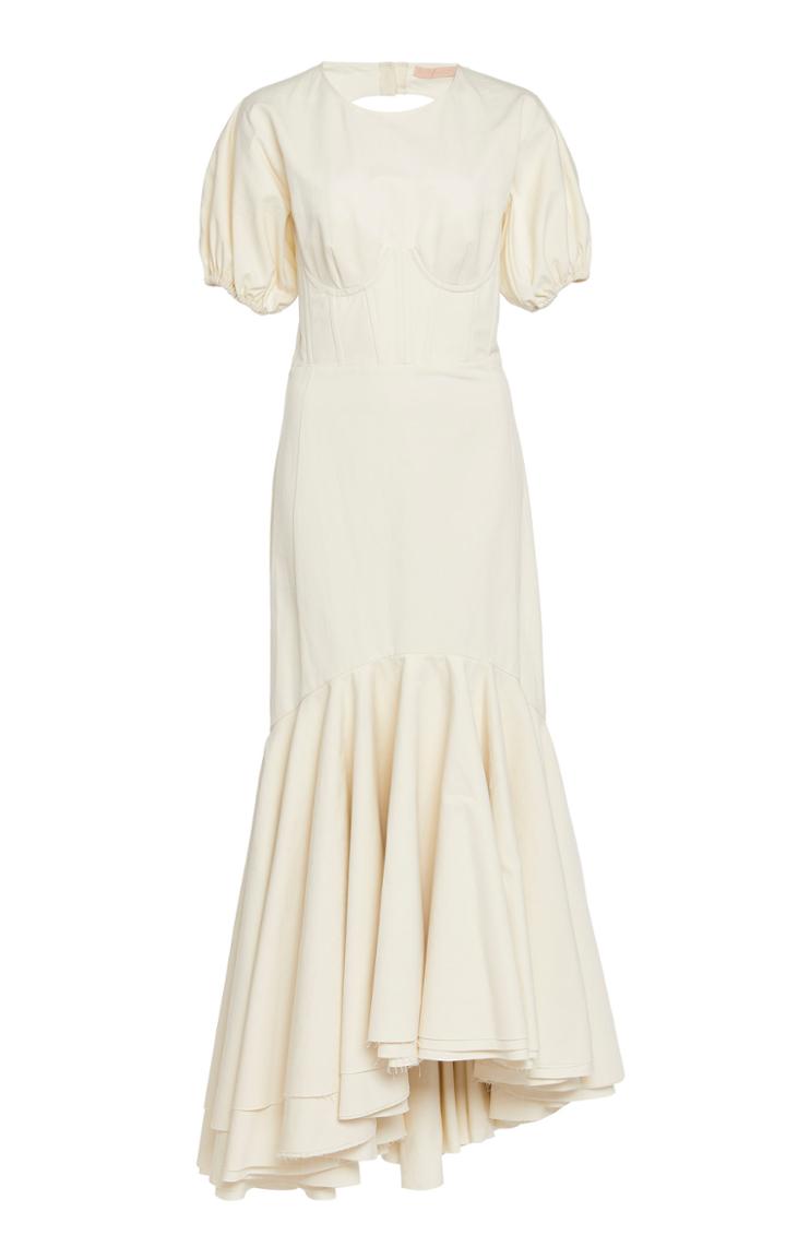 Brock Collection Odilgard Flared-hem Cotton Dress