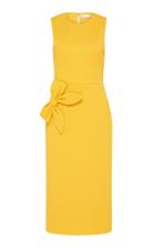 Moda Operandi Rebecca Vallance Andie Bow-detailed Textured Midi Dress
