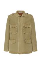 Boglioli Military Field Cotton-blend Jacket Size: 46