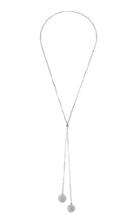 Bottega Veneta Sterling Silver Charm Necklace