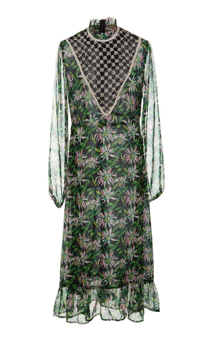 Dodo Bar Or Angelina Embroidered Bib Dress