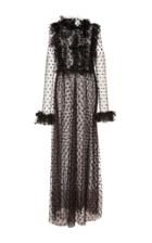Giambattista Valli Bow Front Long Sleeve Gown