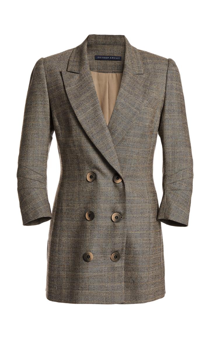 Moda Operandi Zeynep Aray Double-breasted Wool-blend Blazer