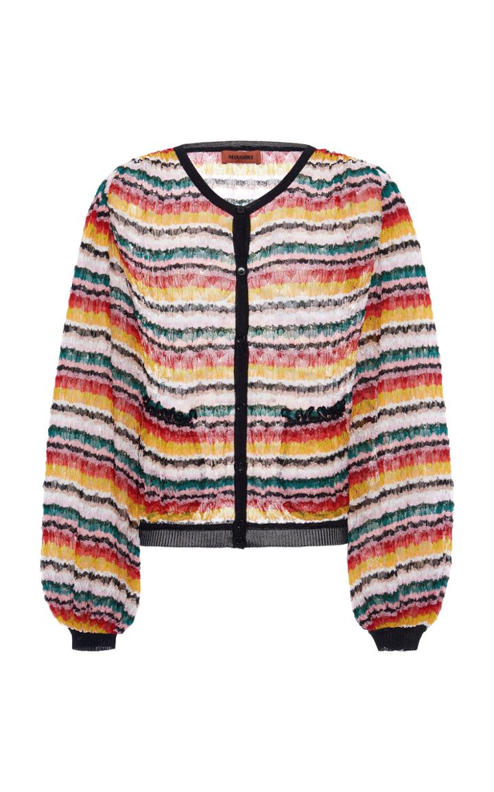 Moda Operandi Missoni Printed V-neck Crepe De Chine Halter Top Size: 38