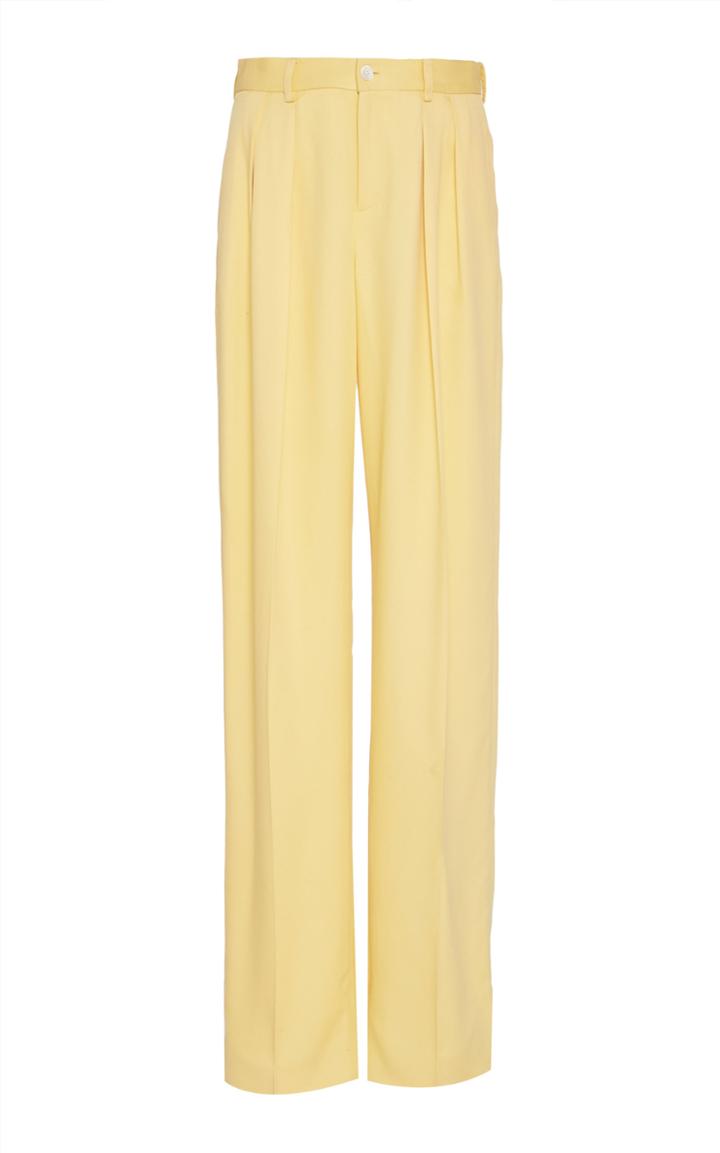 Ralph Lauren Ferra Silk High-rise Wide-leg Pants