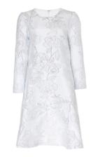 Ryan Lo Rose Jacquard Midi Dress