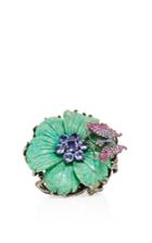 Wendy Yue Green Turquoise Flower Ring