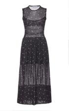 Moda Operandi Molly Goddard Abe Floral-print Mesh Midi Dress Size: 12