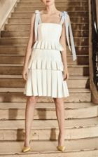 Carolina Herrera Bridal Hildie Pleated Dress