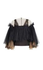Yanina Demi Couture Ruffle Blouse