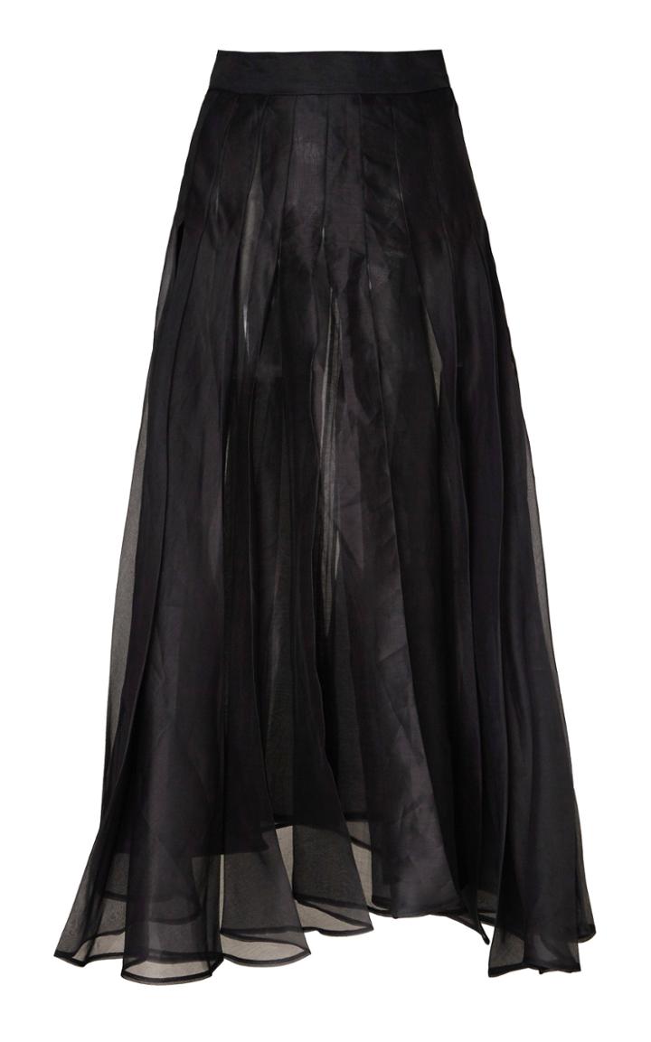 A.w.a.k.e. Mode Pleated Chiffon Midi Skirt