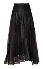 A.w.a.k.e. Mode Pleated Chiffon Midi Skirt