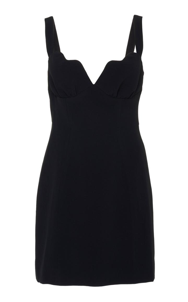 Saloni Halle Stretch-cady Mini Dress Size: 0