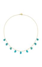 Charms Company Fallen Sky Turquoise 18k Yellow Gold Necklace