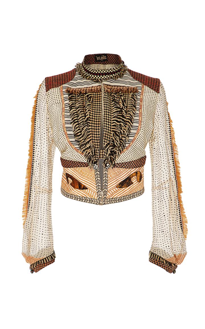 Volantis Embellished Crop Jacket