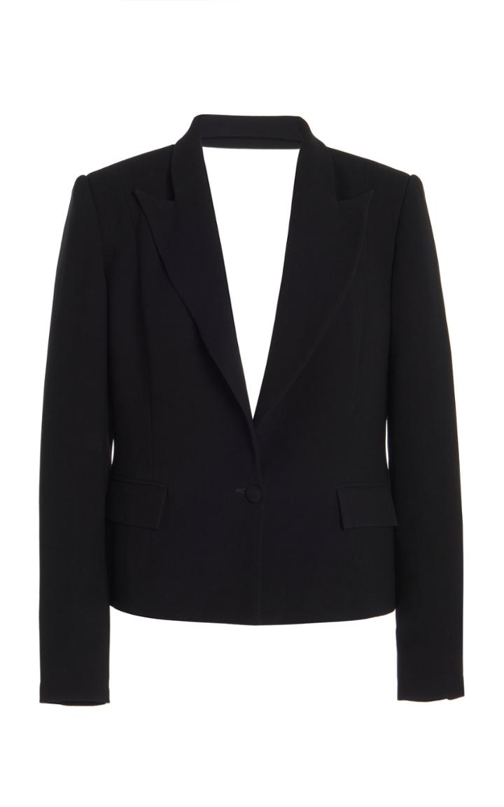 Moda Operandi Monot Open-backcrepe Blazer
