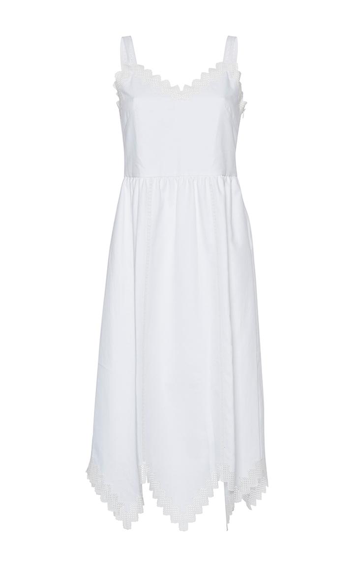 Vilshenko Inga Zig Zag Trim Sleeveless Dress