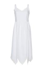 Vilshenko Inga Zig Zag Trim Sleeveless Dress
