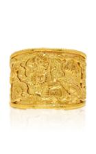 Mahnaz Collection One-of-a-kind Charming Monsters 22k Gold Cuff