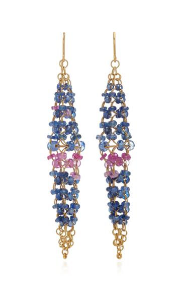 Mallary Marks Spire 18k Gold Sapphire Earrings