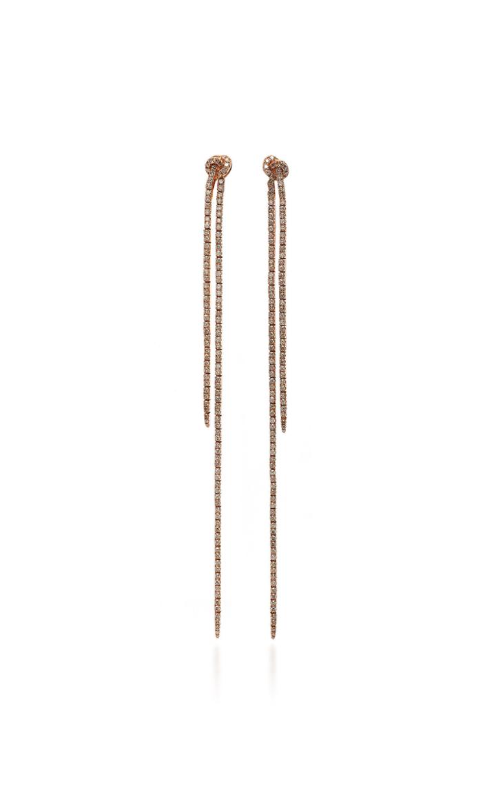 Sidney Garber 18k Rose Gold Long Knots Earrings