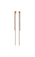 Sidney Garber 18k Rose Gold Long Knots Earrings