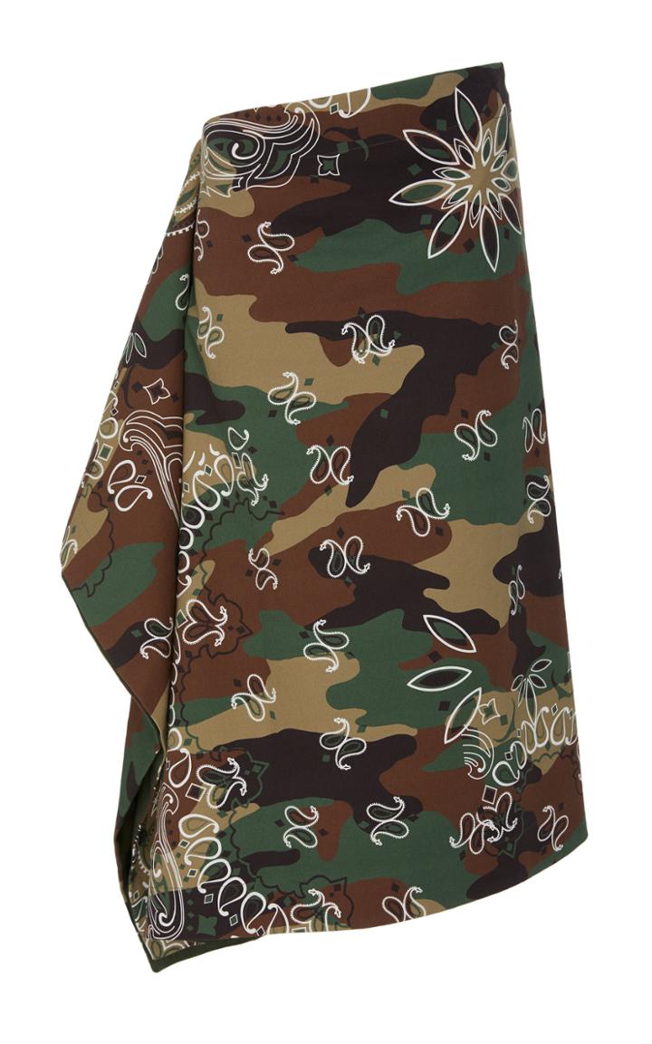 Monse Camo Handkerchief Skirt
