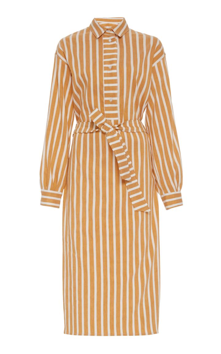 Moda Operandi Samse & Samse Amara Belted Collared Shirt Dress Size: Xs