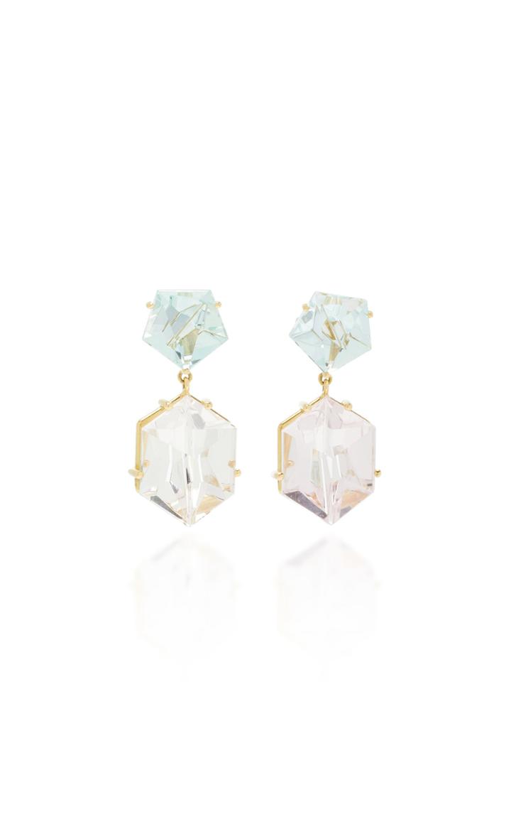 Misui Klar Morganite And Aquamarine Earrings