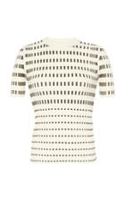 Moda Operandi Paco Rabanne Striped Cotton-blend Ribbed-knit Top Size: S