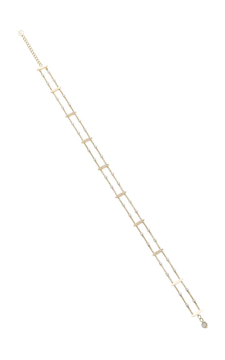 Anissa Kermiche 14k Gold Diamond And Pearl Choker