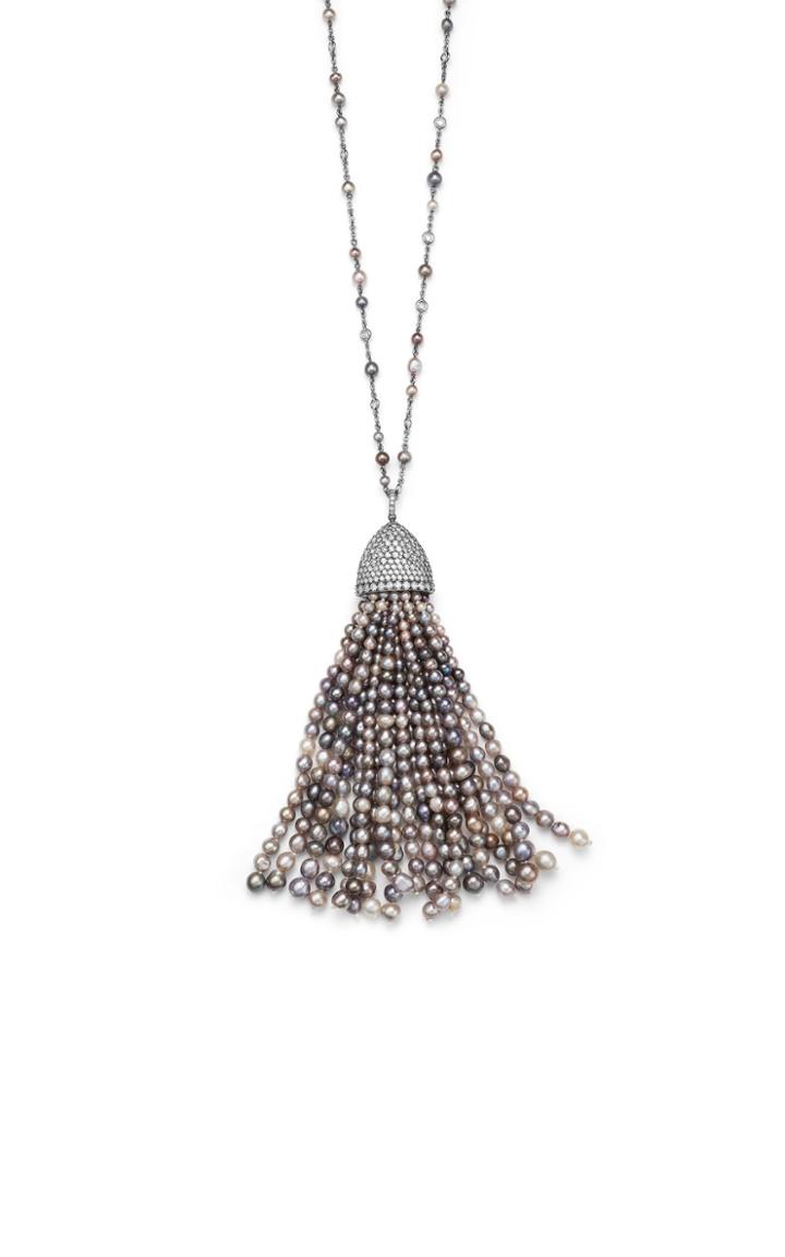 Moda Operandi Margaret Jewels One Of A Kind 18k Tarnished White Gold Pompom Necklace