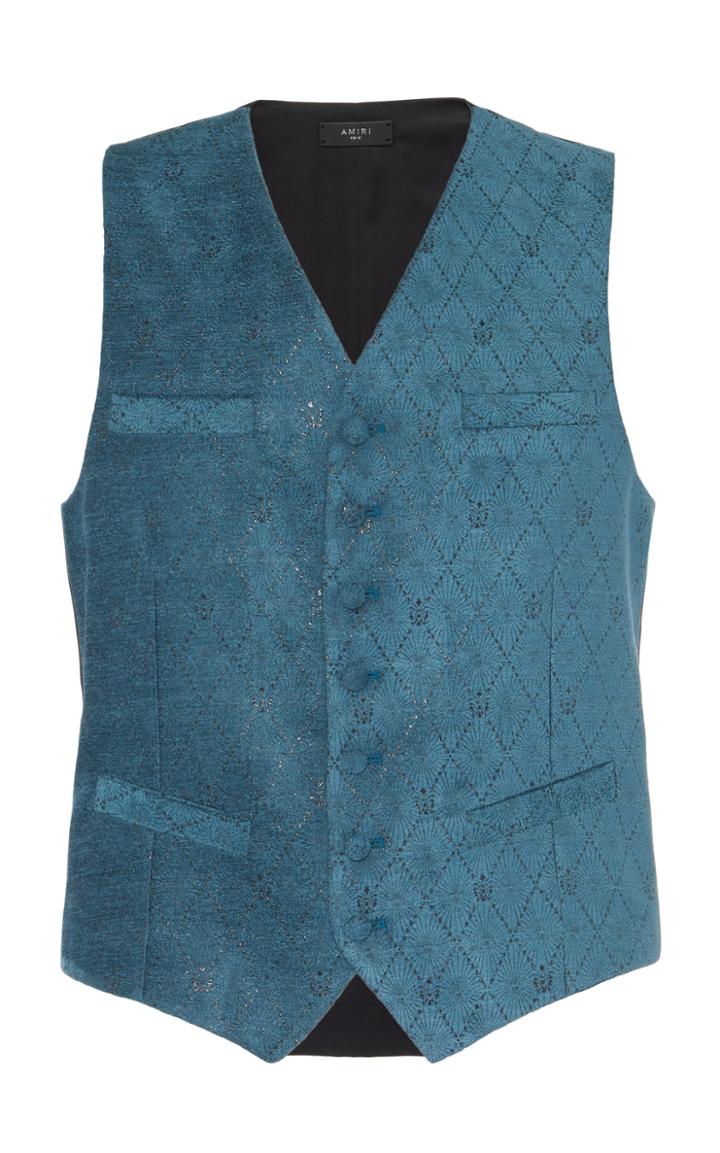 Moda Operandi Amiri Sunburst Grid Jacquard Vest