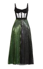 Moda Operandi David Koma Corset Detail Sequin Dress