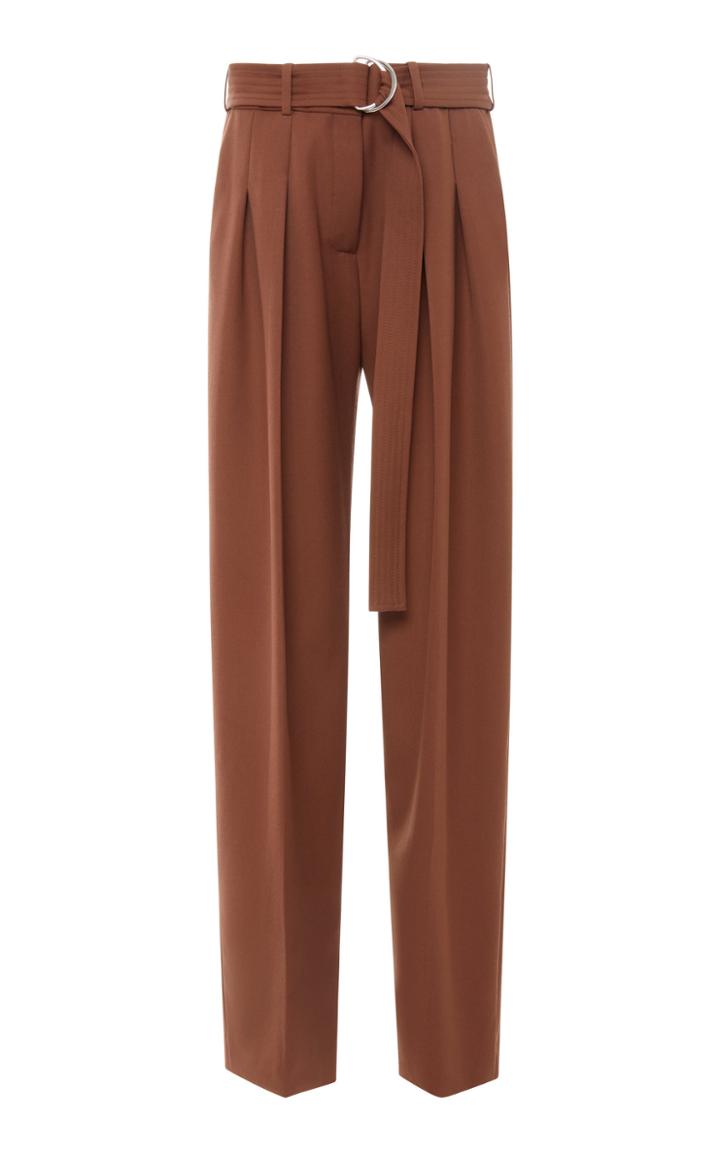 Victoria Victoria Beckham Front Pleat Belted Pant