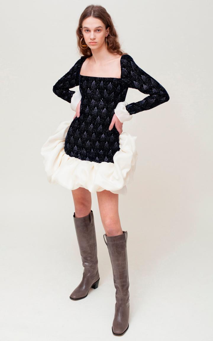 Moda Operandi Sandra Mansour Ciel Sans Fin Velvet Mini Dress
