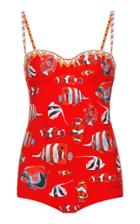 Dolce & Gabbana Sweetheart Fishes Swimsuit