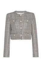 Moda Operandi Alessandra Rich Pied De Poule Sequined Jacquard Jacket Size: 38
