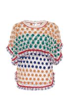 Moda Operandi Isabel Marant Delma Open-knit Cotton Top Size: 32