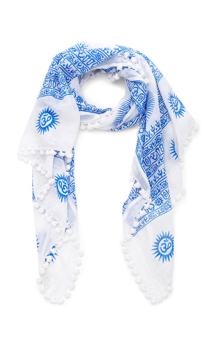 Matta Dupatta Printed Cotton And Silk-blend Sarong