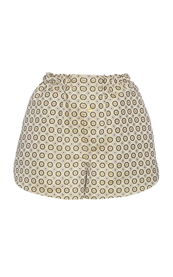 Etro Printed Satin Shorts