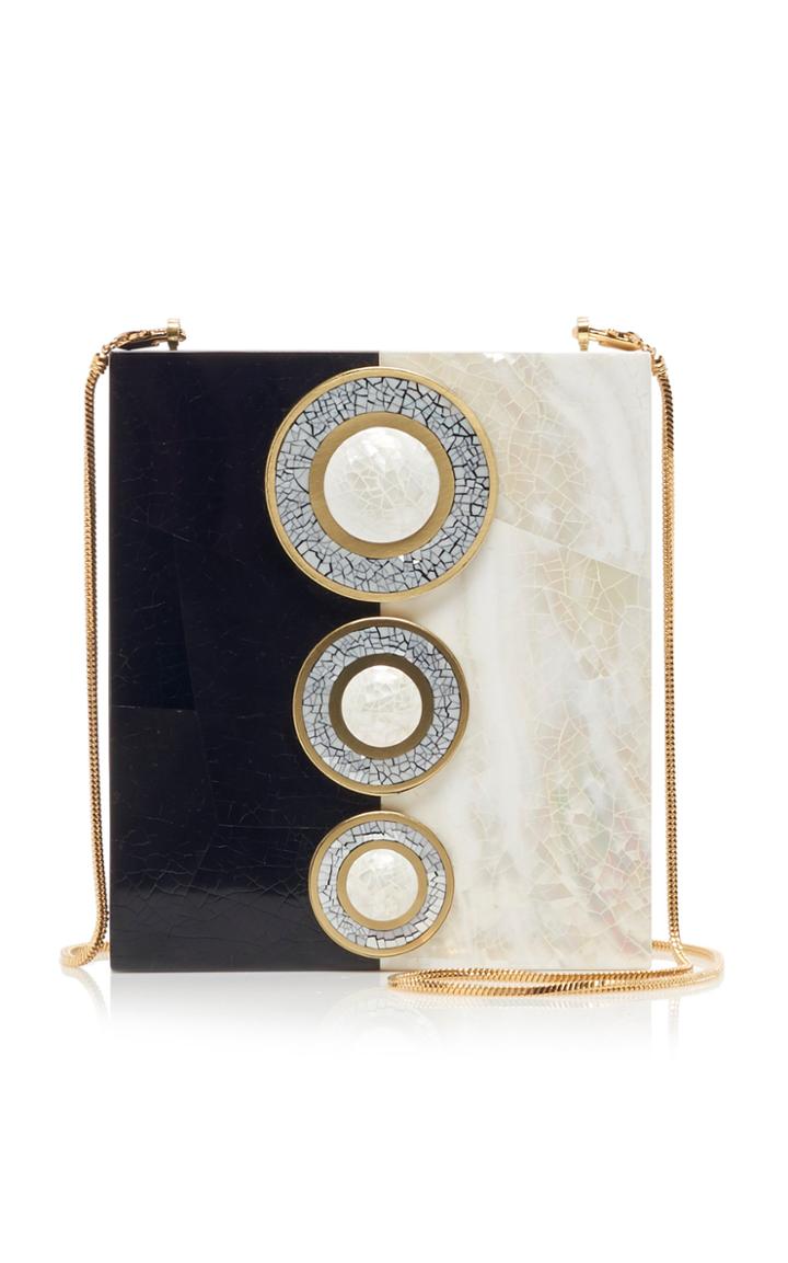 Nathalie Trad Margaux Black Tab Shell Bag