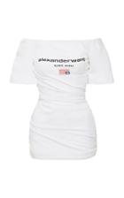 Alexander Wang Twisted Off-the-shoulder Cotton T-shirt Dress