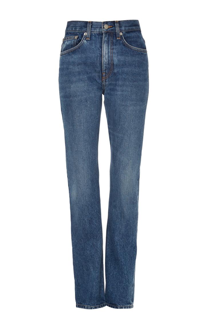 Brock Collection Wright Dark Vintage High Rise Straight Jeans