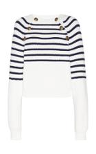 Philosophy Di Lorenzo Serafini Striped Ribbed-knit Sweater