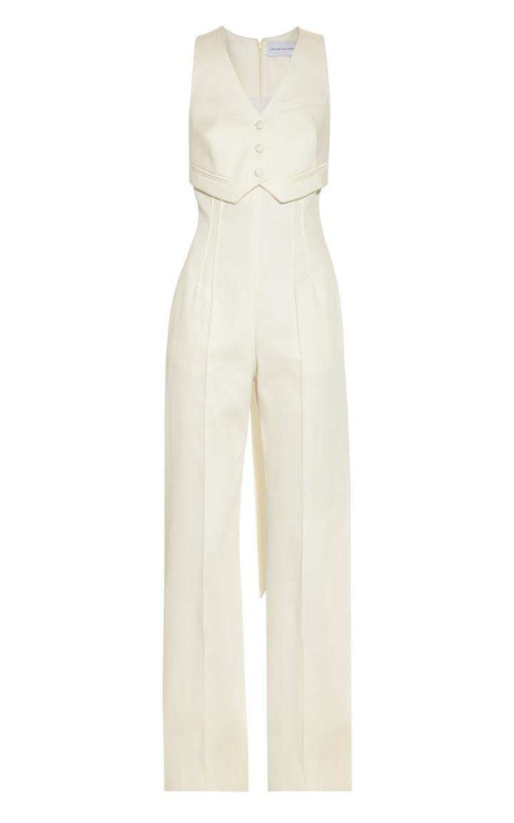 Moda Operandi Aleksandre Akhalkatsishvili Slim Vest Cotton Jumpsuit Size: Xs
