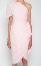 Moda Operandi Giambattista Valli Ruched Silk One Shoulder Dress