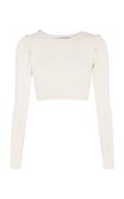 Christopher Esber Deconstructed Convertible Long Sleeve Crop Sweater