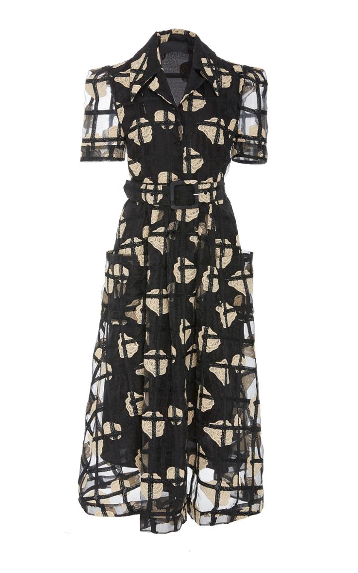 Co Cage Floral Shirt Dress