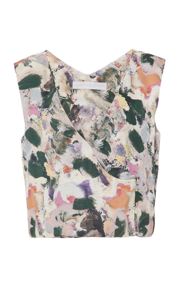 Christine Alcalay Reversible V-neck Tank